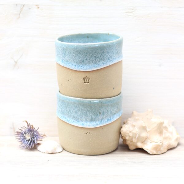 Kaffeebecher Strand & Meer mit Motiv (230ml)