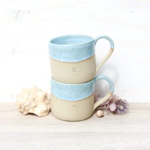Tasse gerade Strand & Meer mit Motiv (230ml)